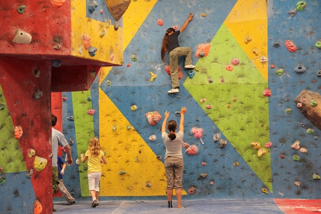 Climbing is a great group activity